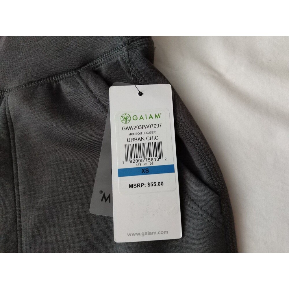 NEW Gaiam Pants Womens XS Gray Hudson Jogger Uptown Lounge Pockets Athleisure - Picture 5 of 12